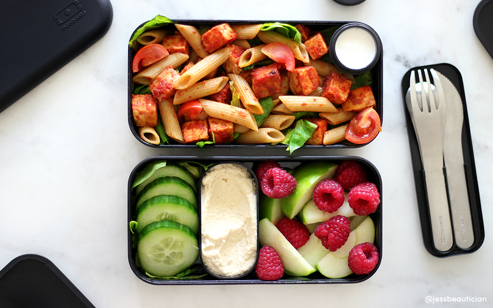 Recette Bento - Smoky Marinated Tempeh Quinoa Salad - Monbento