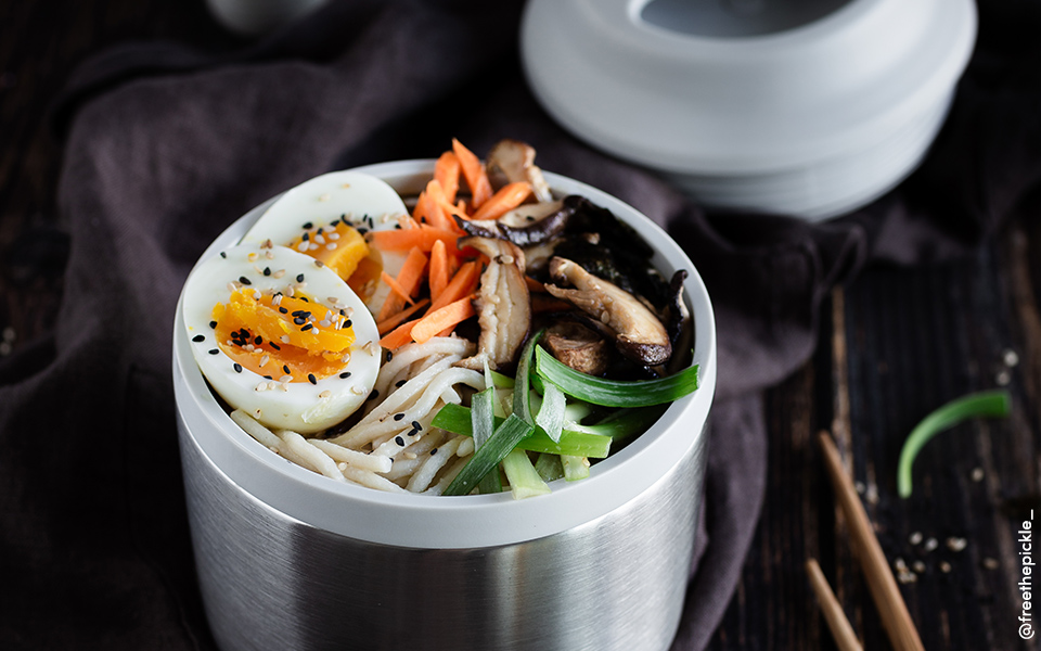 Vegetarian Ramen with Miso and Tahini