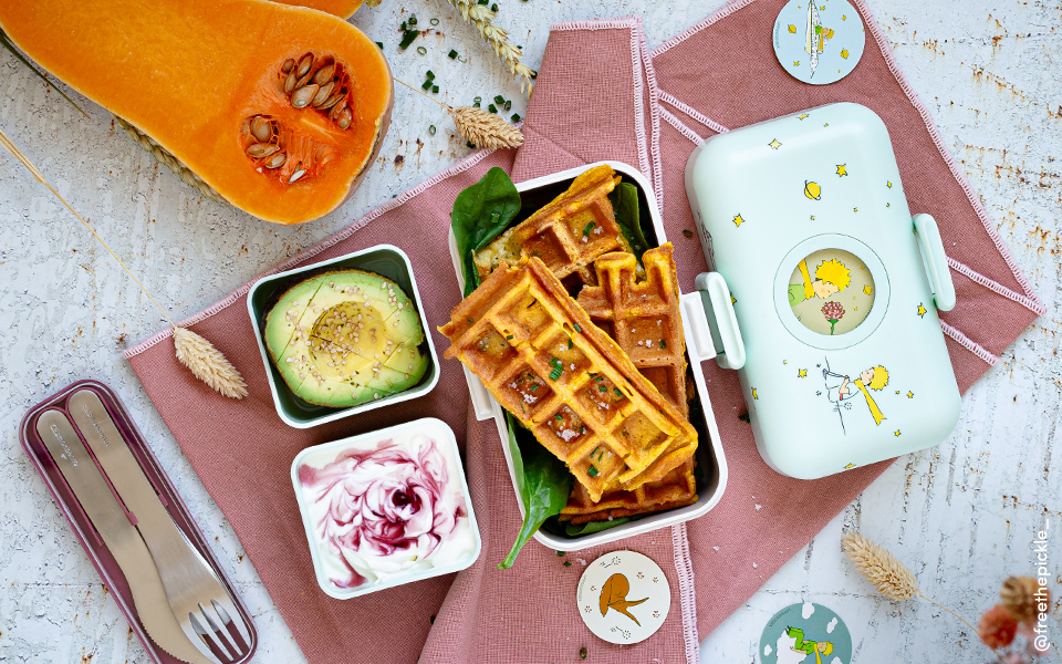 Butternut squash and Raclette cheese Waffles