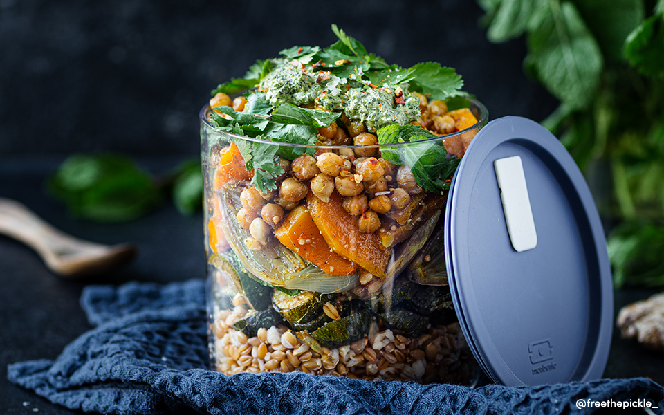 Recette Bento - Roasted sweet potato salad - Monbento