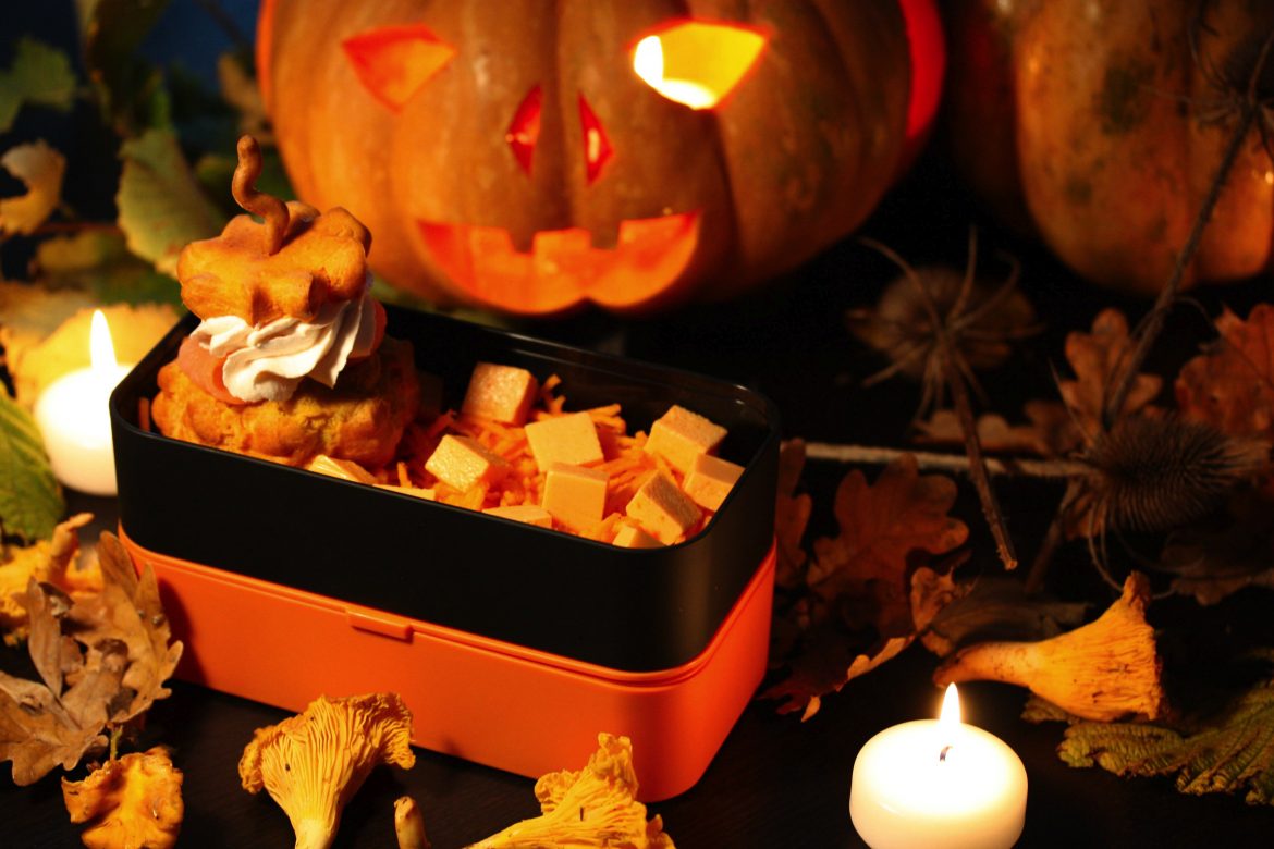 Salmon & squash choux